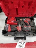 Milwaukee lithium set, drill, impact, charger