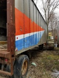 Aluminum storage trailer, no title, 30'