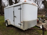 Haulin 12' enclosed trailer with ramp door