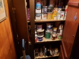 Hoover - Contents of Cabinet - Paints and Stains