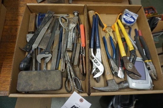 2 boxes of hand tools