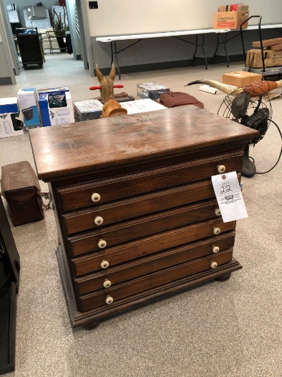 6-drawer map cabinet