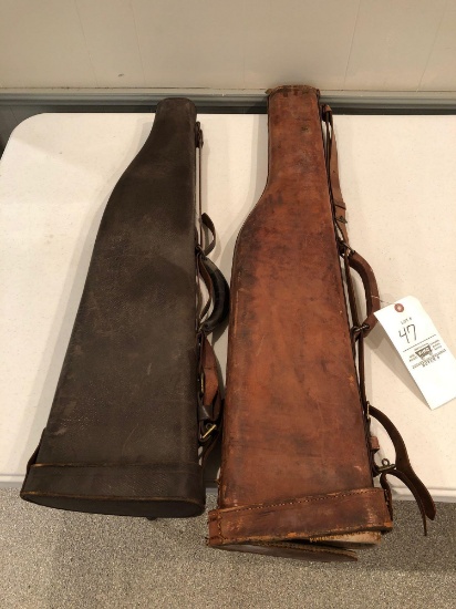 Early leather gun cases
