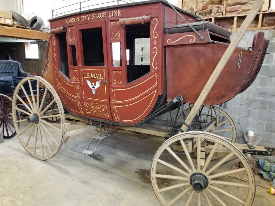 Stagecoach, "Carson City Stage Line, U.S. Mail"