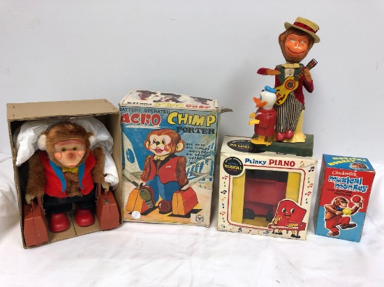 Acro Chimp Porter, and other miscellaneous toys