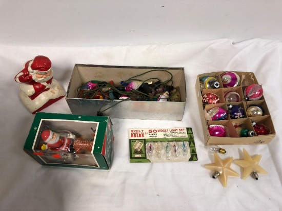 Vintage Christmas items, Bulbs