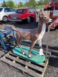 Concrete garden deer