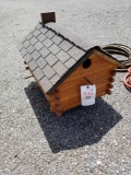 Log cabin bird house