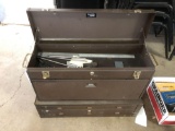 Kennedy machinist toolbox, with Kennedy toolbox base. 26 inches wide.