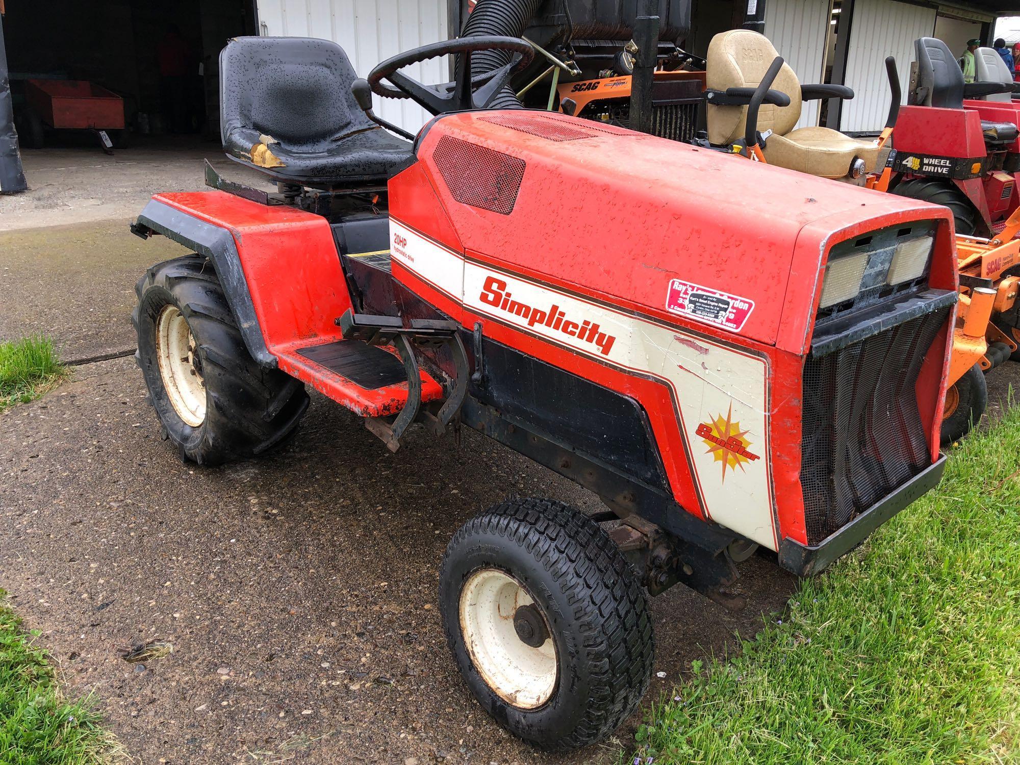 Simplicity 20 2024 hp lawn tractor