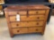 Tiger maple 2-over-3 chest