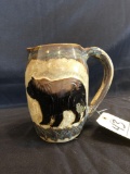 Bear pottery pitcher