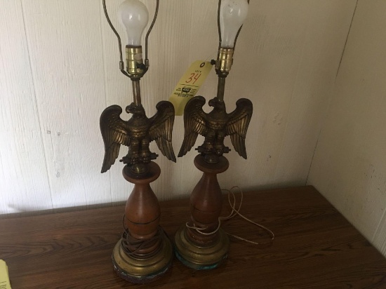 (2) Eagle Lamps