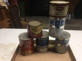 (6) Assorted Advertising Cans