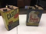 Sunoco and Castle Advertising Cans