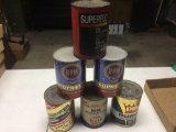 (6) Cardboard quart cans Motor Oil
