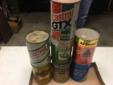 (7) Cardboard Oil qt Cans