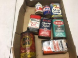 (8) Assorted Advertising Cans