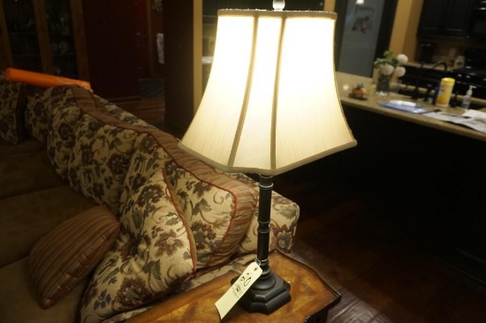 (2) Modern lamps w/ shades