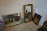 (2) Mirrors, picture frame
