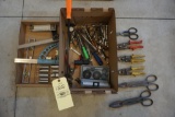 Snips, sockets, wrenches, etc