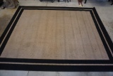8' x 10' brown & black area rug