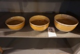 (3) Banded bowls