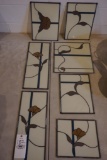 (7) Panel glass window art