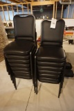 (15) Black event chairs