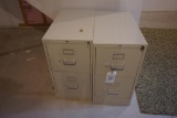 (2) Metal file cabinets