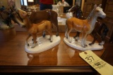 (2) German pony figurines