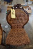 Early rose carved chair