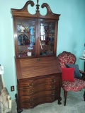 Drop-Leaf Desk Display Cabinet w/ lock and key