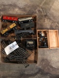 Lionel train set and microscope