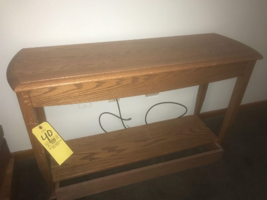 Oak sofa table