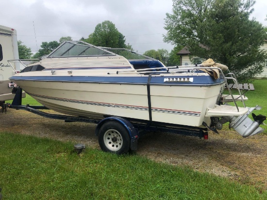 1985 Bayliner 21? boat with 305 GMC inboard