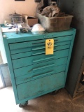 Blue tool cabinet - misc content