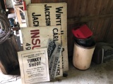Wood Sign, Tin Signs, Paper Sign, Fuel Can