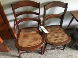 (2) CAINE SEAT CHAIRS