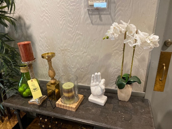 Home decor, candleholders, metal art, hand sculpture