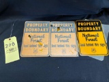 (3) National Forest Signs