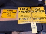 Forest Plantation Signs