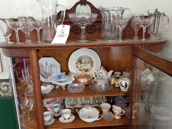 Early pattern glass and china