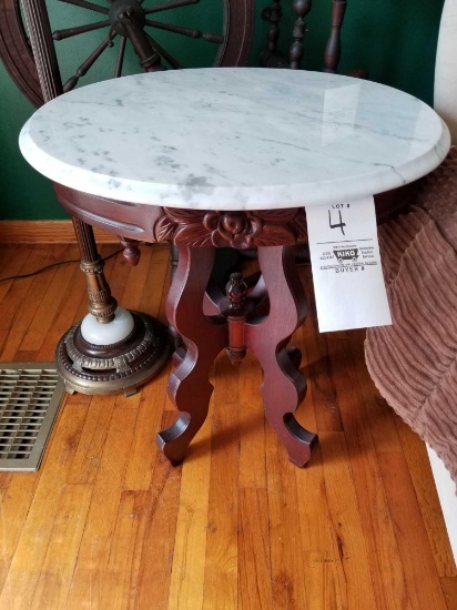 Victorian marble-top table