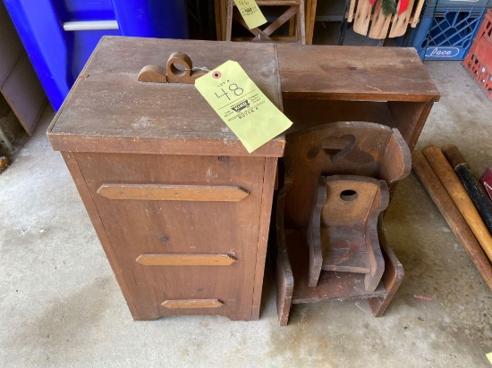 Potato Bin, Shelf, Chairs