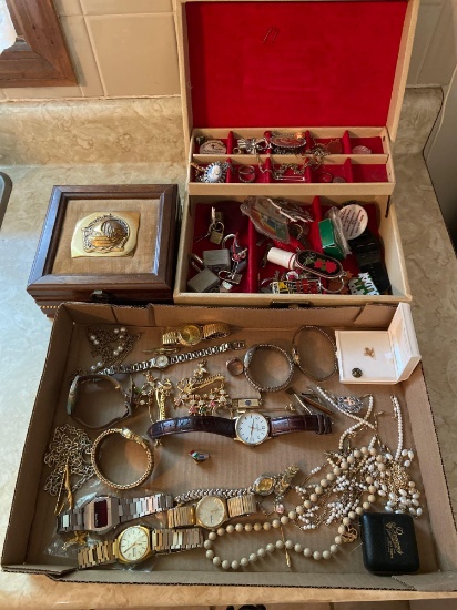 Costume Jewelry and Jewelry Boxes