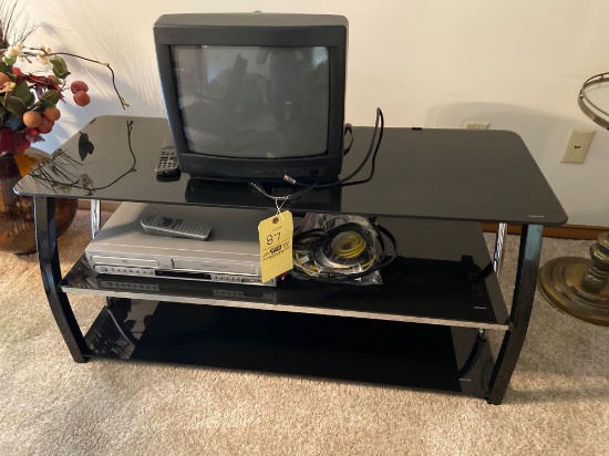 TV, VCR, and Stand