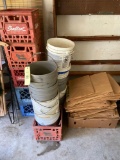 Crates, Buckets, Lawn Bags
