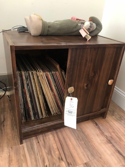 Records and cabinet