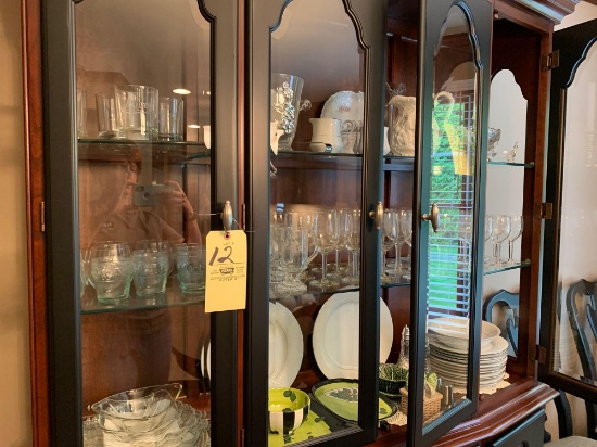 Contents of China cabinet